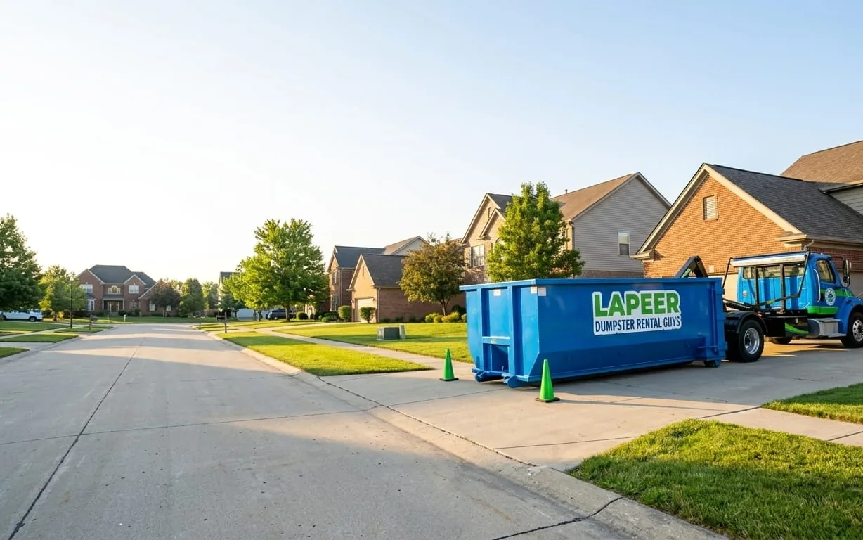 Dumpster rental in Almont MI Roll-off dumpster rental serving Almont, MI