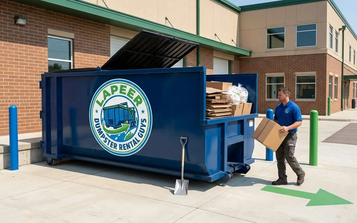 Dumpster rental in Goodrich MI Roll-off dumpster rental serving Goodrich, MI