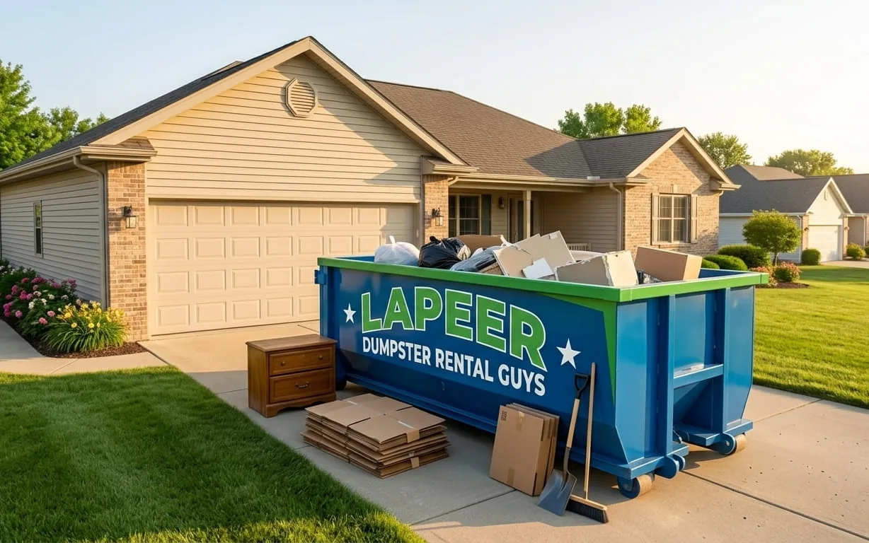 Dumpster rental in Lapeer MI Roll-off dumpster rental serving Lapeer, MI